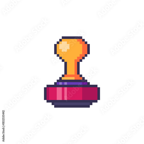 Pixel art Rubber Stamp game asset design