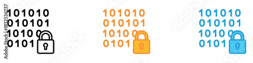 Encryption icon vector. digital protection, safeguarding privacy and ensuring cyber security symbol. vector illustration.