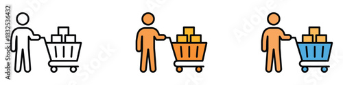 In Store Experience icon vector. retail, e commerce, and consumerism symbol. vector illustration.