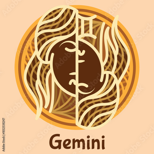 Gemini Zodiac Mandala Layered Laser Cut Design – Intricate Multilayer Papercut and Wooden Decor