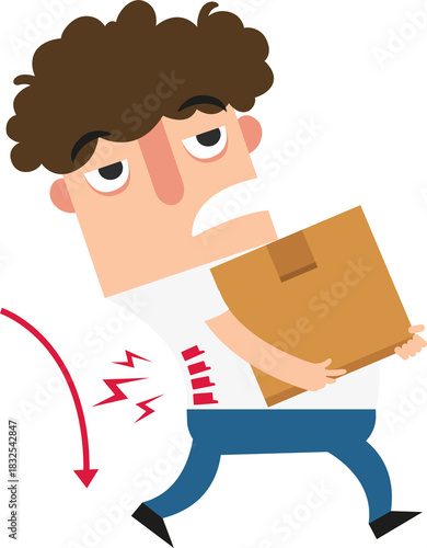 wrong carrying position Improper or against proper carrying body posture