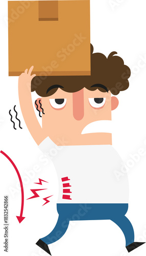 wrong carrying position Improper or against proper carrying body posture