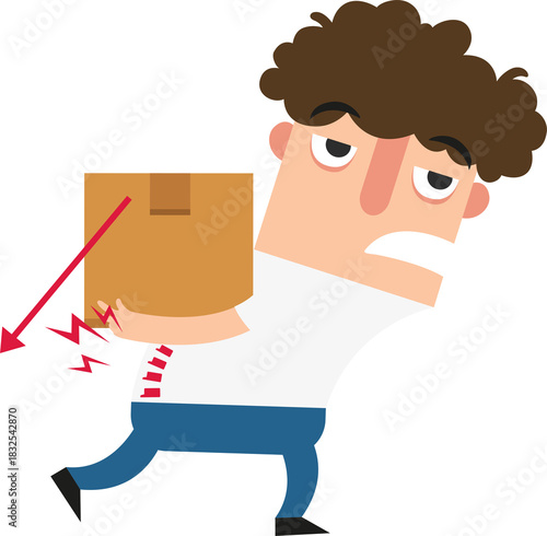 wrong carrying position Improper or against proper carrying body posture