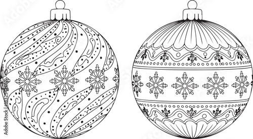 set of christmas balls