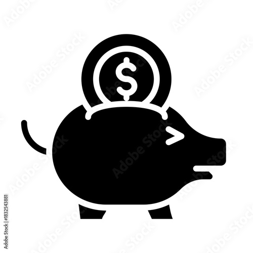 Piggy bank icon