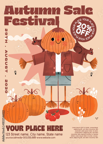 Autumn Harvest Sale Festival Flyer