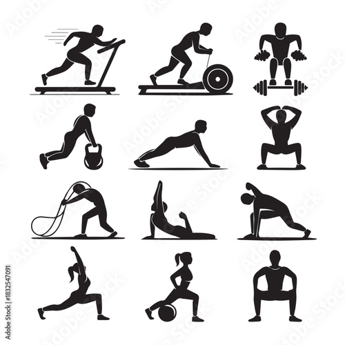 Illustrations of various exercises