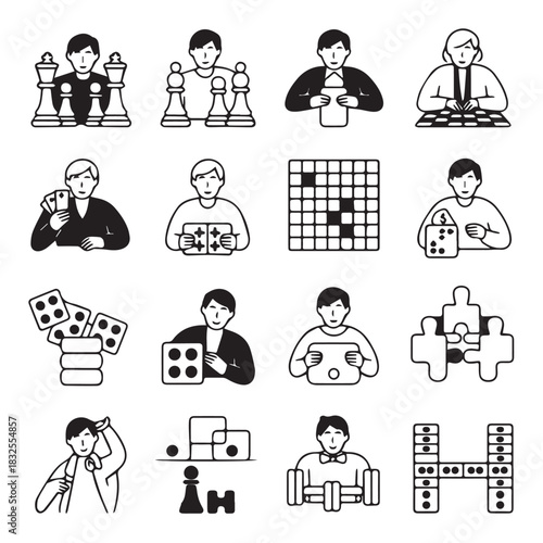 People Playing Strategy Board Games