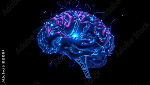 3d rendered illustration of human brain