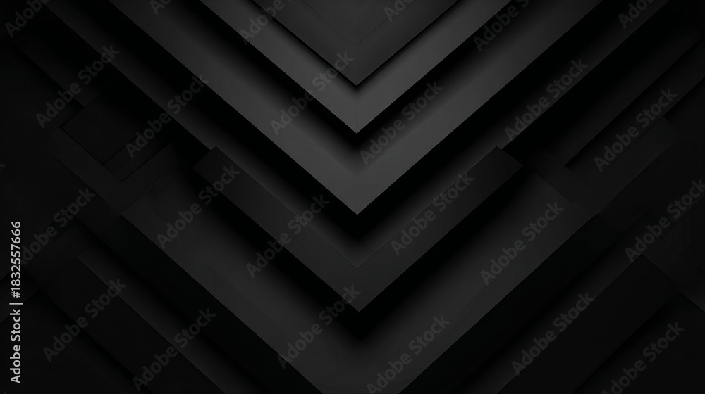 Obraz premium Abstract dark geometric shapes layered in sharp angles