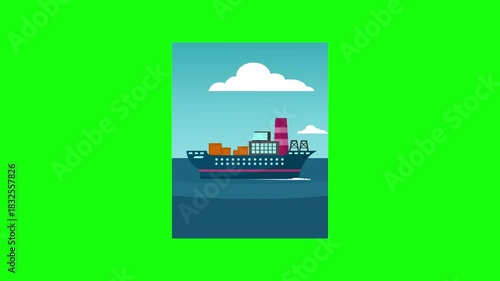 ship on the sea