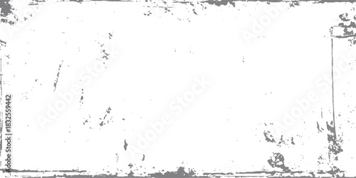 Abstract black ink grunge frame border vector design with floral art splatter pattern texture wallpaper