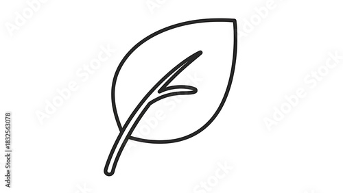 Outline Leaf Icon