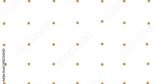 Abstract pattern of evenly spaced gold dots on a clean white background for modern design use