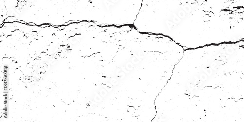 Close up of a cracked surface showing detailed texture and patterns.
