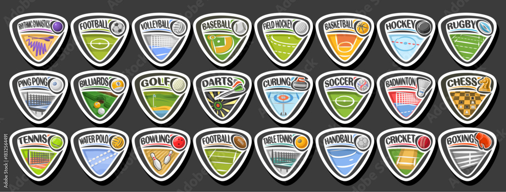 Fototapeta premium Vector Sport Logos Set