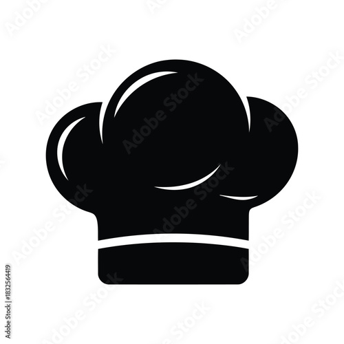 Chef hat silhouette icon