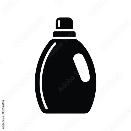 Laundry detergent bottle icon cleanliness hygiene