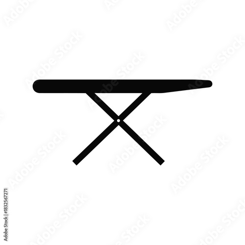 Black ironing board silhouette