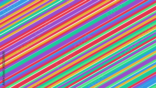 Vibrant Abstract Diagonal Stripes Colorful Vector Background