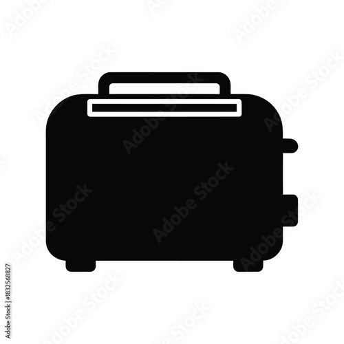 Minimalist toaster icon kitchen appliance vector
