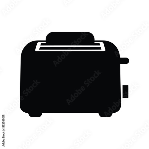 Minimalist toaster icon kitchen appliance vector