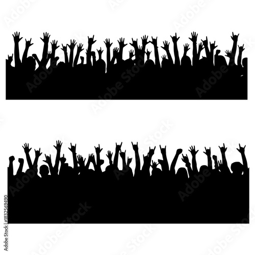 young group party people together dancing, cheering crowd dance to the music at musical