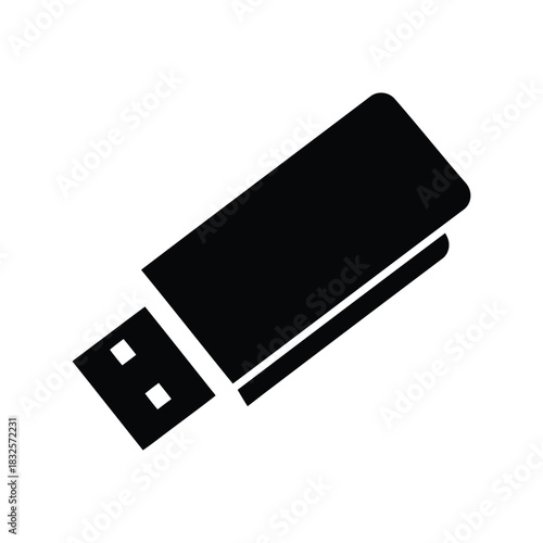 Usb flash drive icon data storage technology symbol