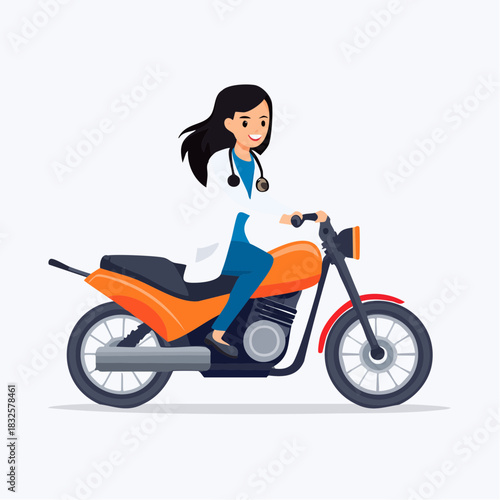 girl on scooter