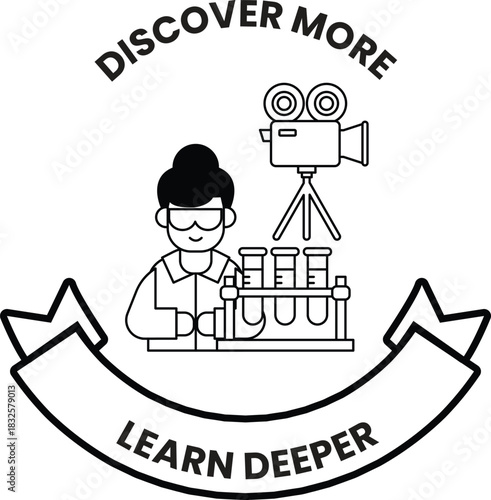 A man is working in a lab with a camera