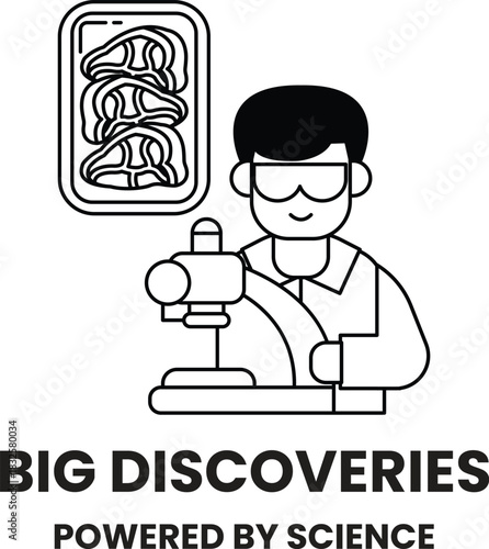 A man is looking at something through a microscope