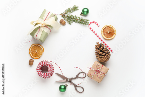 Christmas holiday gift wrap...