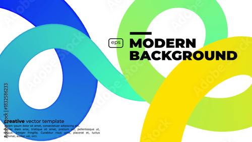 Abstract Color Gradient Swirl Shapes Set. Vector Graphic with Wavy Lines in Blue Colors. Colorful Fluid Wave Pattern. Squiggly Design Element.Wavy shape with Colorful gradient. Vector illustration.