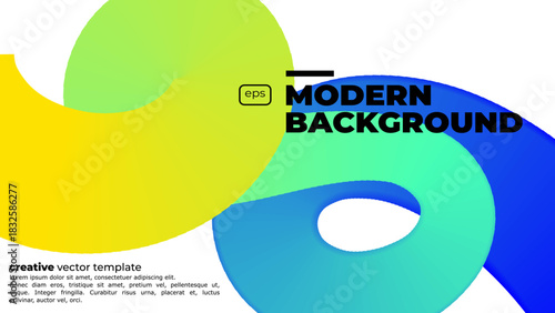 Abstract Color Gradient Swirl Shapes Set. Vector Graphic with Wavy Lines in Blue Colors. Colorful Fluid Wave Pattern. Squiggly Design Element.Wavy shape with Colorful gradient. Vector illustration.