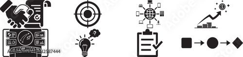 Business and management concept icons