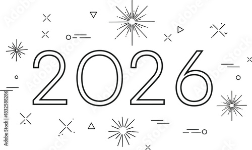 2026 new year future date calendar event celebration holiday greeting card year