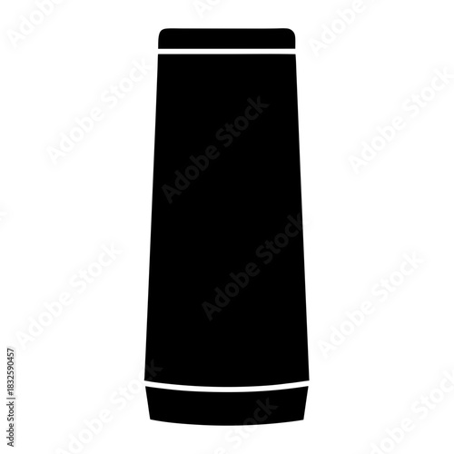 Sleek black smart speaker with minimalist design and modern aesthetics captured in monochrome