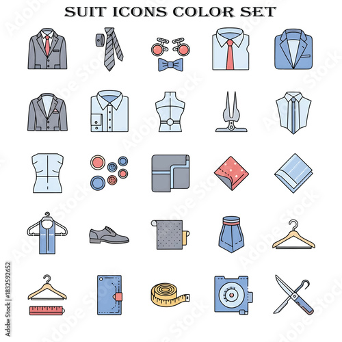 Business Suit Minimal Fashion Illustration