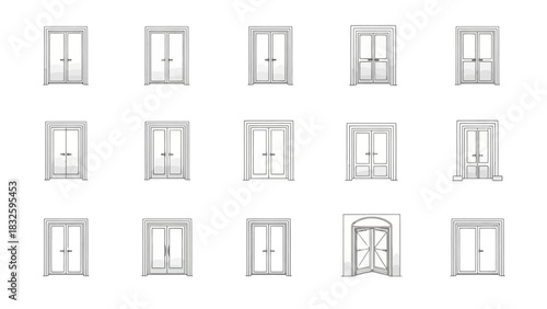 Variety of White Doors A Collection of Architectural Entrances, Designs, and Styles