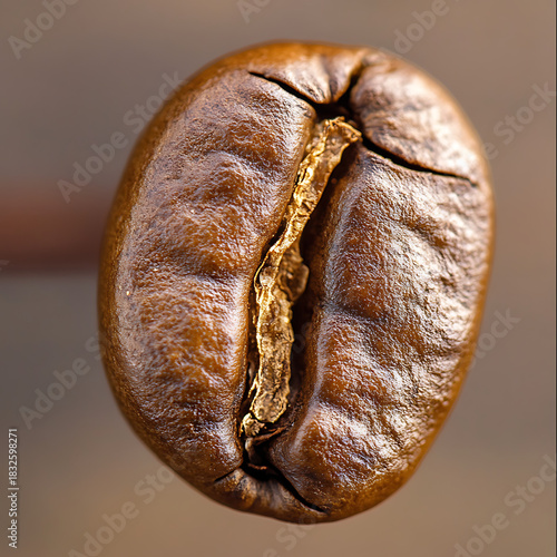 Brewing the perfect coffee beans at our cozy coffee shop a close-up aromatic experience from above