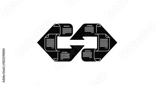 Interconnected hexagon city transportation concept with cars, modern urban planning illustration