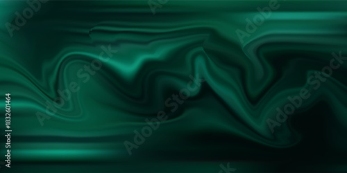 Dark green malachite marble texture. Abstract liquid swirl pattern, luxurious emerald stone background for elegant design.