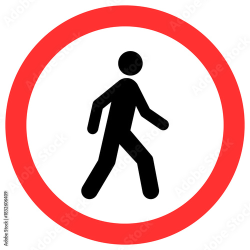 pedestrian crossing sign
