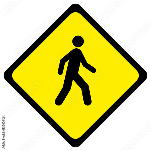 pedestrian crossing road sign