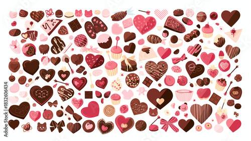 バレンタインデー素材のチョコレート