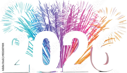 2026 new year fireworks celebration event holiday future date calendar fun