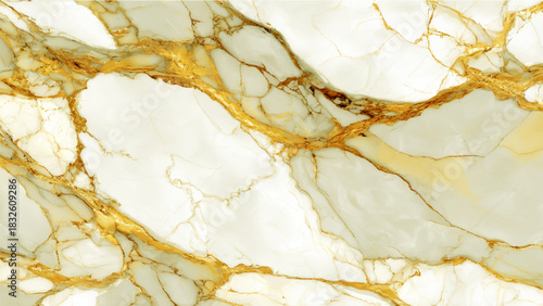 Elegant white marble stone with golden veins for luxury background