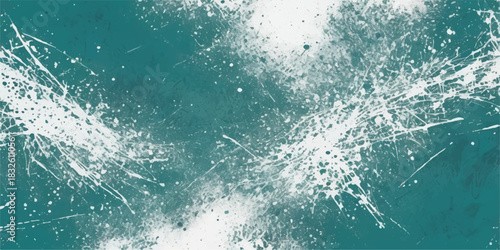 A clean blue water wave background shows a fresh splash of liquid and clear bubbles in the summer pool for a cool nature texture