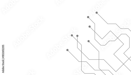 Abstract futuristic circuit board Illustration, Circuit board with various technology elements. Circuit board pattern for technology background. Vector illustration