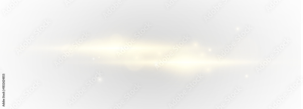 Fototapeta premium A luminous gold line sweeps across the scene, leaving a thin shimmering trail that adds richness and depth. PNG